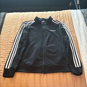 Adidas Black and White Track Jacket for Men